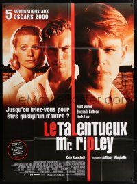4c940 TALENTED MR. RIPLEY French 1p '00 Matt Damon, Jude Law, Gwyneth Paltrow, different image!