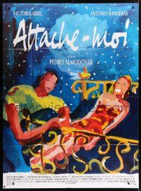 4c952 TIE ME UP! TIE ME DOWN! French 1p '90 Pedro Almodovar's Atame!, art by Bielikoff & Delhomme!