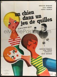 4c967 UN CHIEN DANS UN JEU DE QUILLES French 1p '62 great Hurel art of sexy Elke Sommer & girls!