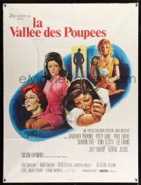 4c972 VALLEY OF THE DOLLS French 1p '67 Sharon Tate, Jacqueline Susann, different Grinsson art!
