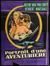 4c990 WICKED AS THEY COME French 1p '56 different Bertrand art of smoking bad girl Arlene Dahl!