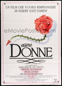 4c045 FELIX Italian 1p '88 cool Cecchini art of rose with thorny tail, romantic comedy!