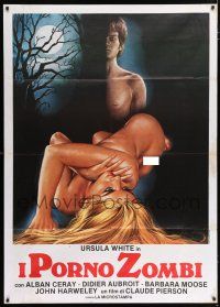 4c104 PORNO ZOMBIES Italian 1p '77 La Fille A La Fourrure, art of sexy naked Ursula White!