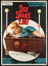 4c158 DICK SMART 2007 Italian 2p '67 art of sexy Margaret Lee & spy with hidden gun in coffin!