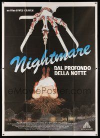 4c193 NIGHTMARE ON ELM STREET Italian 2p '85 Wes Craven, best completely different art by Mansur!