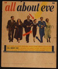 4c239 ALL ABOUT EVE WC '50 Bette Davis, Anne Baxter, George Sanders, Celeste Holm, super rare!