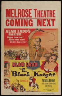 4c256 BLACK KNIGHT WC '54 Alan Ladd's biggest adventure, sexy Patricia Medina!