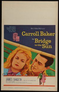 4c264 BRIDGE TO THE SUN WC '61 James Shigeta & Carroll Baker had a love between two worlds!