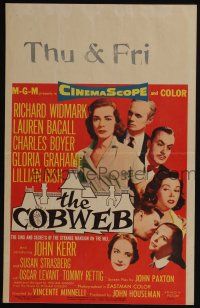 4c278 COBWEB WC '55 Richard Widmark, Lauren Bacall, Charles Boyer, Gloria Grahame, Lillian Gish