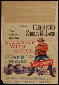 4c430 SHEEPMAN WC '58 they called Glenn Ford the stranger with a gun, Shirley MacLaine!