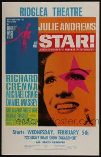 4c451 STAR roadshow WC '68 super close up of Julie Andrews, directed by Robert Wise!