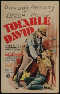 4c468 TOL'ABLE DAVID WC '30 great Spicker art of Noah Beery tormenting Richard Cromwell!