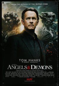 4d056 ANGELS & DEMONS int'l advance DS 1sh '09 Tom Hanks, Ewan McGregor, cool image!