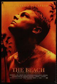 4d091 BEACH style A DS 1sh '00 directed by Danny Boyle, DiCaprio stranded on island paradise!