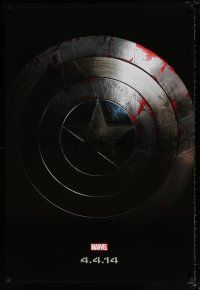 4d133 CAPTAIN AMERICA: THE WINTER SOLDIER teaser DS 1sh '14 cool image of shield!