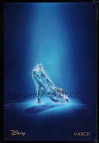 4d149 CINDERELLA teaser DS 1sh '15 great image of classic glass slipper!