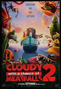 4d151 CLOUDY WITH A CHANCE OF MEATBALLS 2 teaser 1sh '13 something big was leftover!