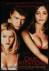 4d170 CRUEL INTENTIONS int'l DS 1sh '99 Sara Michelle Gellar, Ryan Phillippe, Reese Witherspoon!