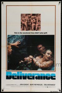 4d193 DELIVERANCE 1sh '72 Jon Voight, Burt Reynolds, Ned Beatty, John Boorman classic!