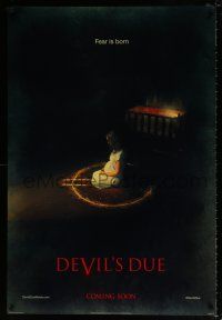 4d196 DEVIL'S DUE style A int'l teaser DS 1sh '14 Zach Gilford, Allison Miller, fear is born!