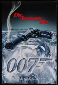 4d200 DIE ANOTHER DAY teaser 1sh '02 Brosnan as Bond, cool image of gun melting ice!