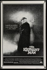 4d230 ELEPHANT MAN 1sh '80 John Hurt is not an animal, Anthony Hopkins, directed by David Lynch!