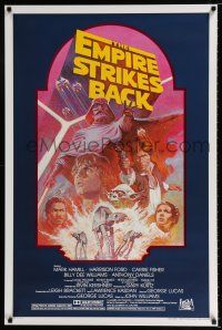 4d233 EMPIRE STRIKES BACK studio style 1sh R82 George Lucas sci-fi classic, cool by Tom Jung!