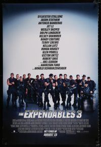 4d245 EXPENDABLES 3 advance DS 1sh '14 Sylvester Stallone, Mel Gibson, Jet Li & all-star cast!