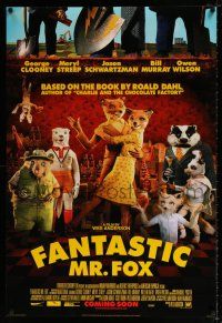 4d255 FANTASTIC MR. FOX style A int'l advance DS 1sh '09 George Clooney, Meryl Streep