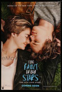 4d256 FAULT IN OUR STARS style A int'l teaser DS 1sh '14 Shailene Woodley, Ansel Elgort, Laura Dern!