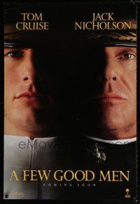 4d258 FEW GOOD MEN teaser DS 1sh '92 best close up of Tom Cruise & Jack Nicholson!