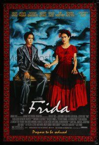 4d273 FRIDA 1sh '02 artwork of sexy Salma Hayek as artist Frida Kahlo!