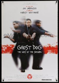 4d291 GHOST DOG int'l 1sh '99 Jim Jarmusch, cool image of Forest Whitaker with katana!