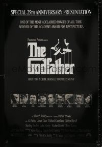 4d294 GODFATHER foil 1sh R97 Marlon Brando & Al Pacino in Francis Ford Coppola crime classic!