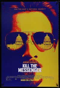 4d429 KILL THE MESSENGER DS 1sh '14 cool image of Jeremy Renner with Capitol in sunglasses!