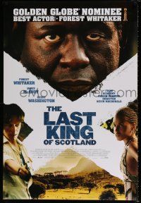 4d438 LAST KING OF SCOTLAND style B int'l DS 1sh '06 Forest Whitaker, James McAvoy and Washington!