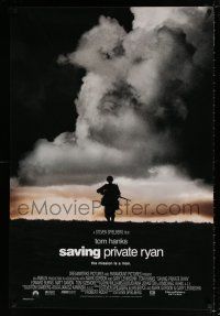 4d637 SAVING PRIVATE RYAN cloud style 1sh '98 Spielberg, Tom Hanks, the mission is a man!