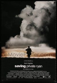 4d638 SAVING PRIVATE RYAN cloud style int'l DS 1sh '98 Spielberg, Tom Hanks, the mission is a man!