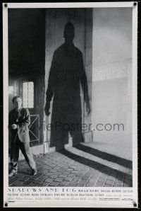 4d652 SHADOWS & FOG DS 1sh '92 cool photographic image of Woody Allen by Brian Hamill!