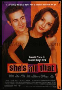 4d655 SHE'S ALL THAT 1sh '99 Freddie Prinze Jr & sexy Rachel Leigh Cook!