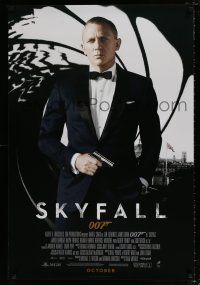 4d676 SKYFALL October standing style int'l advance DS 1sh '12 Daniel Craig as James Bond!