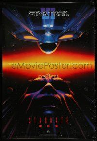 4d712 STAR TREK VI teaser 1sh '91 William Shatner, Leonard Nimoy, Stardate 12-13-91!