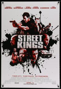 4d723 STREET KINGS advance DS 1sh '08 Keanu Reeves, Forest Whitaker, Hugh Laurie!