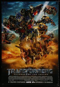 4d772 TRANSFORMERS: REVENGE OF THE FALLEN IMAX int'l advance DS 1sh '09 Michael Bay directed!