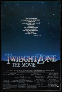 4d781 TWILIGHT ZONE 1sh '83 Joe Dante, Steven Spielberg, John Landis, from Serling TV series