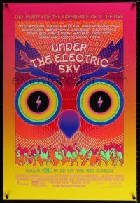 4d784 UNDER THE ELECTRIC SKY DS 1sh '14 cool wild psychedelic art image of owl!