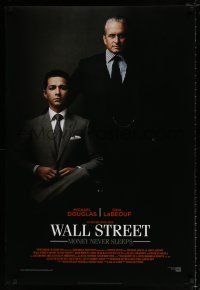 4d797 WALL STREET: MONEY NEVER SLEEPS revised style A int'l DS 1sh '10 LaBeouf, Michael Douglas!