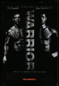 4d800 WARRIOR advance DS 1sh '11 Joel Edgerton, Tom Hardy, mixed martial arts action!
