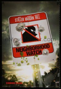 4d802 WATCH style A int'l teaser DS 1sh '12 Ben Stiller, Vince Vaughn, Jonah Hill!
