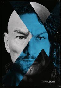 4d841 X-MEN: DAYS OF FUTURE PAST style B int'l teaser DS 1sh '14 close-up of Patrick Stewart/McAvoy!
